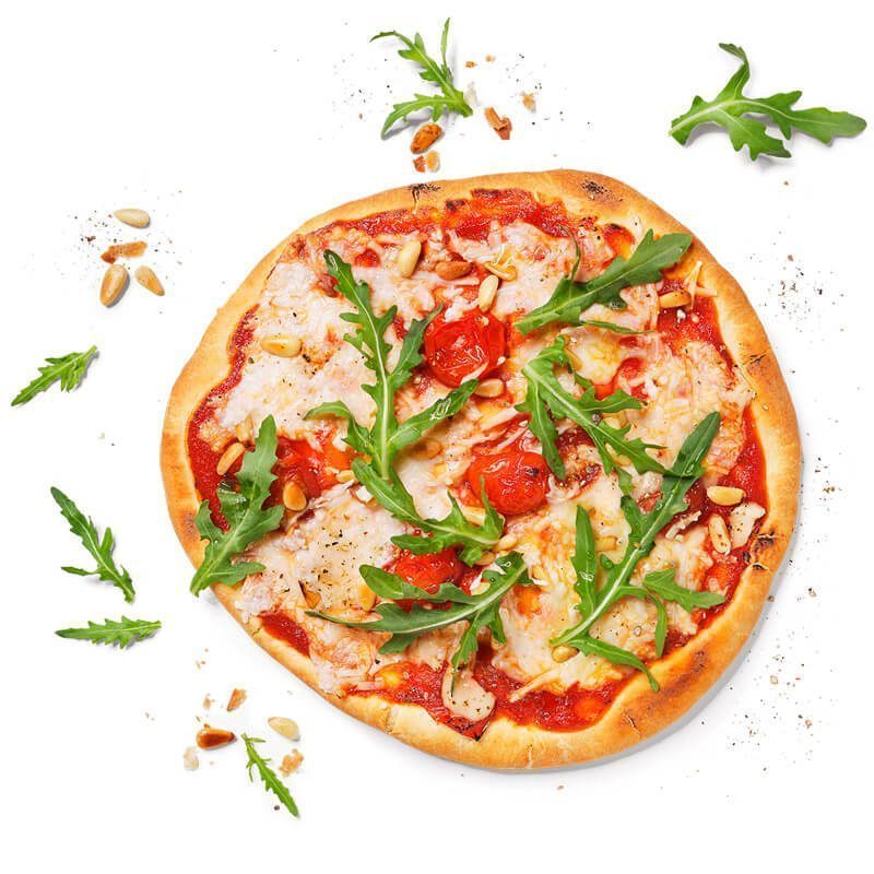 Vegane Pizza mit Mozarella Alternative
