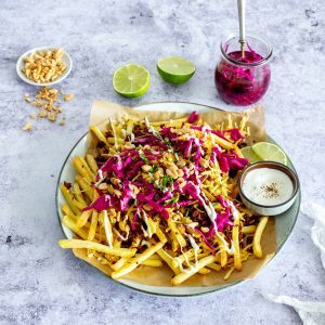 Vegane loaded-fries