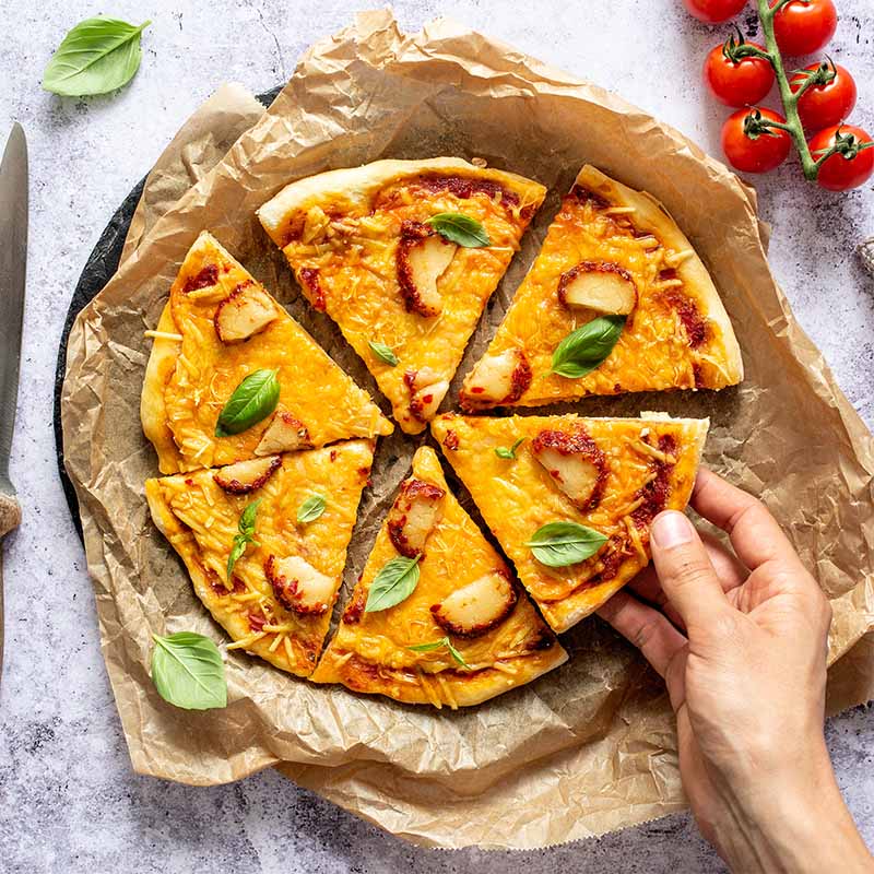 Vegane Vier-Käse-Pizza - bedda world