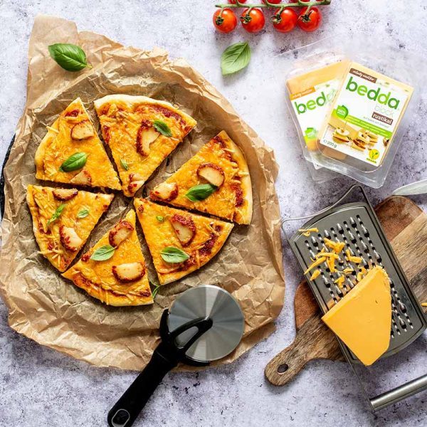 Vegane Vier-Käse-Pizza - bedda world