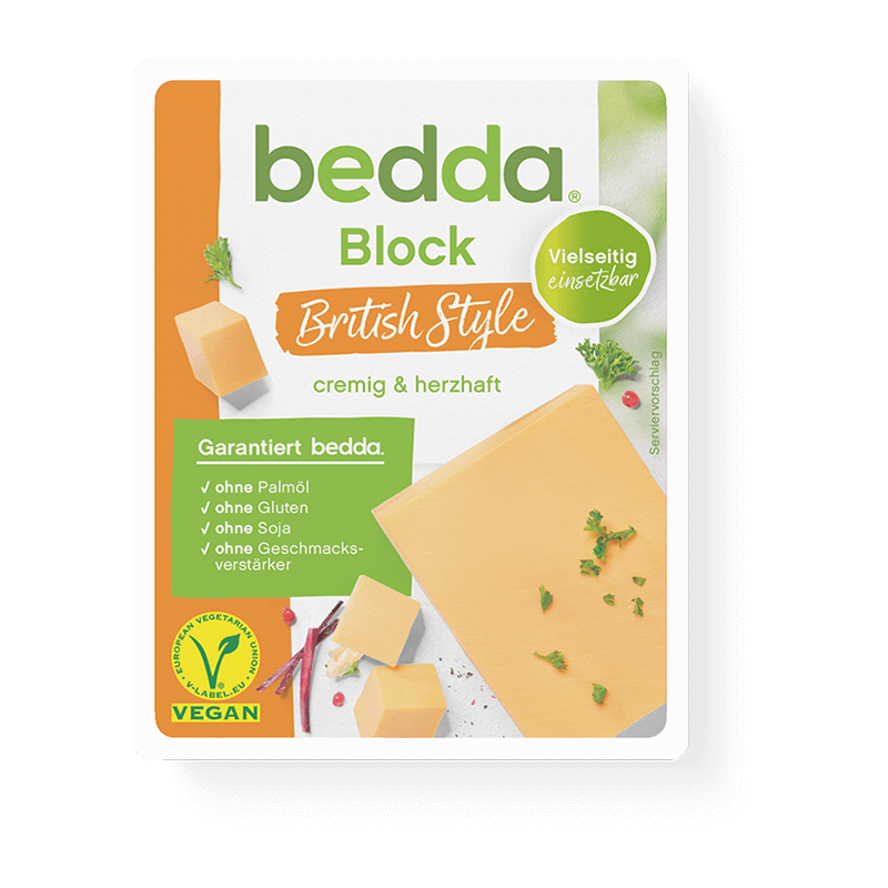 bedda Block british Style Verpackung