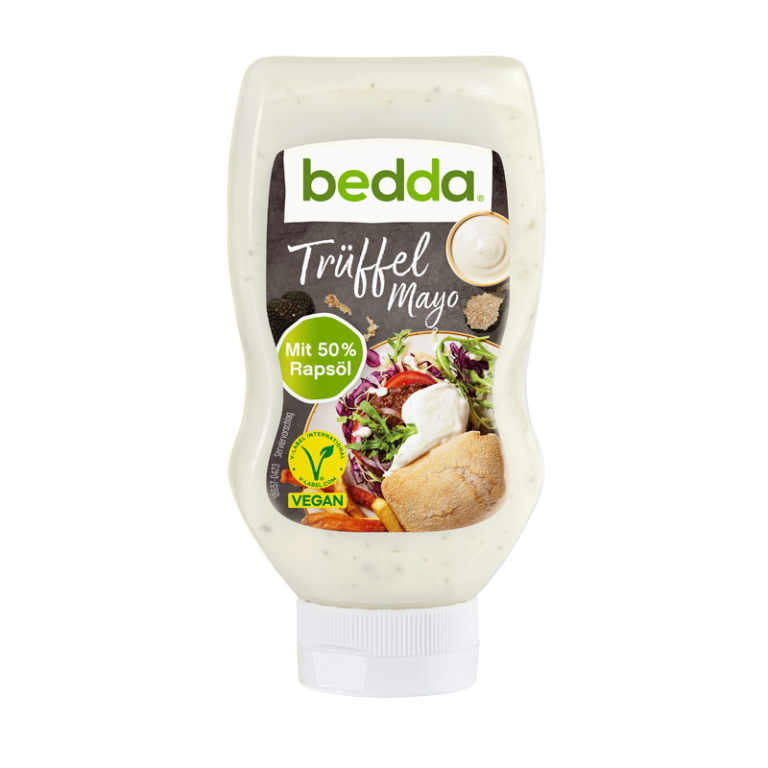Vegane Trüffel Mayo – Mayonnaise ohne Ei und Laktose - bedda world